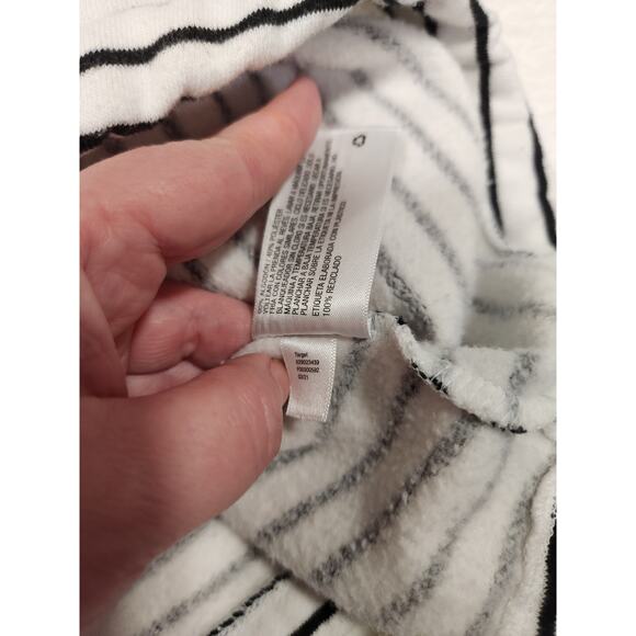 Isabel Maternity Black & White Striped Mama Sweatshirt - Picture 6 of 7